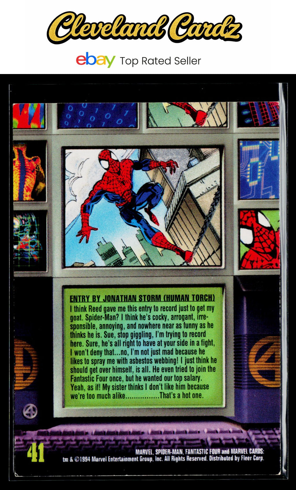 1994 Fleer The Amazing Spider-Man #41 Spider-Man