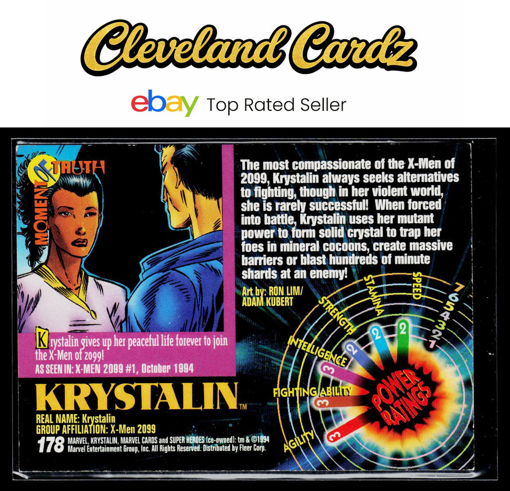 1994 Fleer Marvel Universe #178 Krystalin
