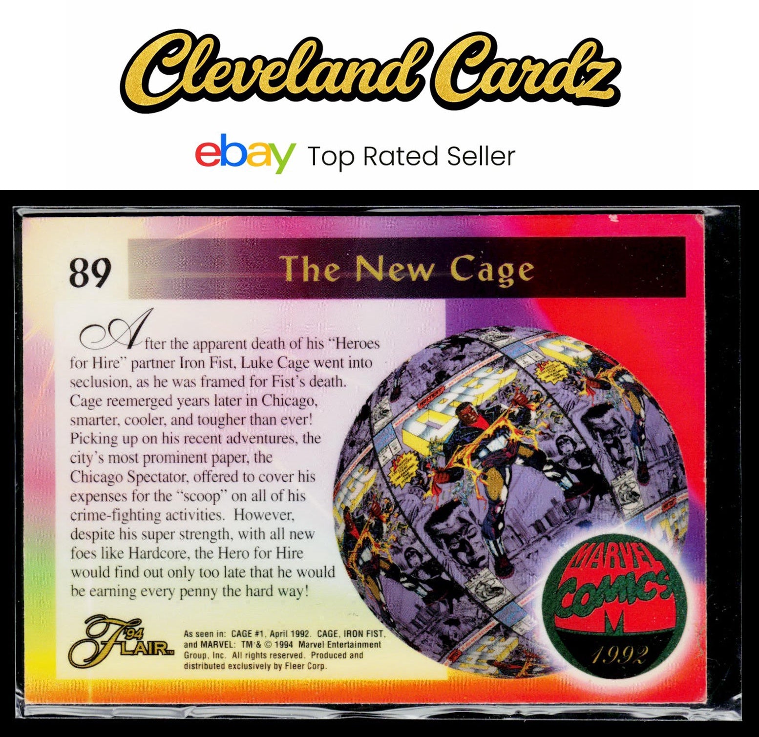 1994 Flair Marvel Annual #89 Cage