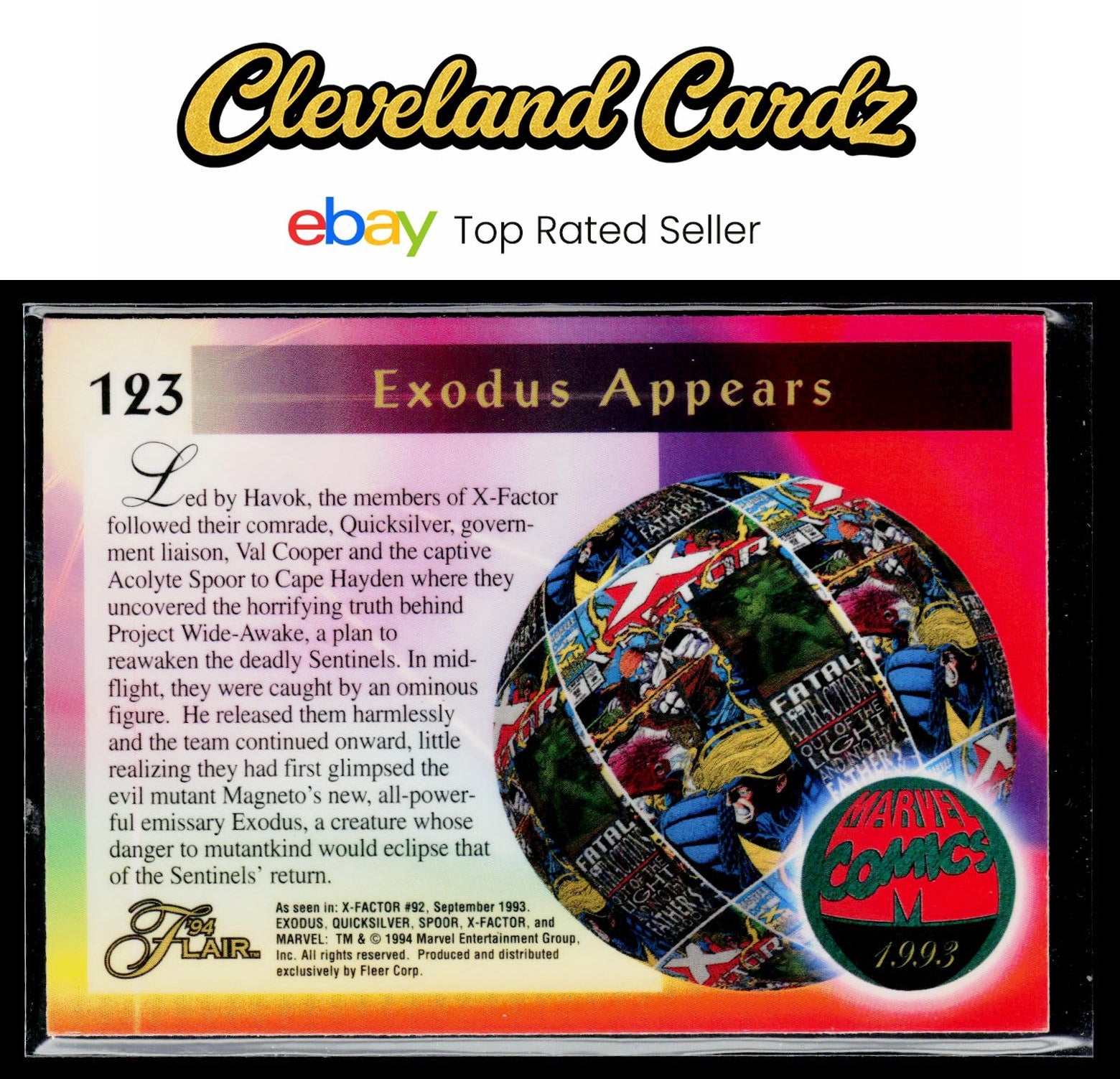 1994 Pepsi Marvel #77 Exodus