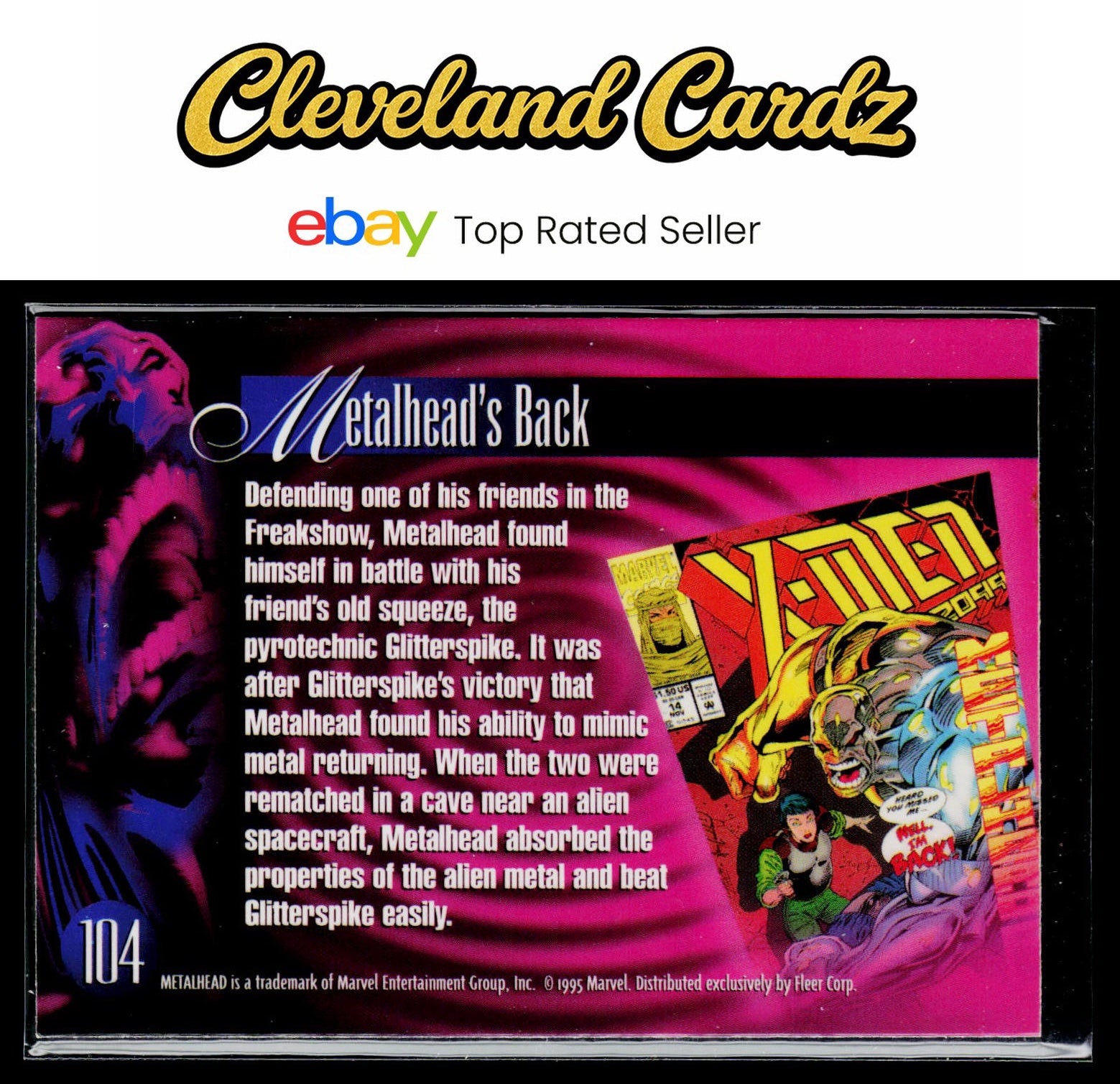 1995 Flair Marvel Annual #104 Metalhead