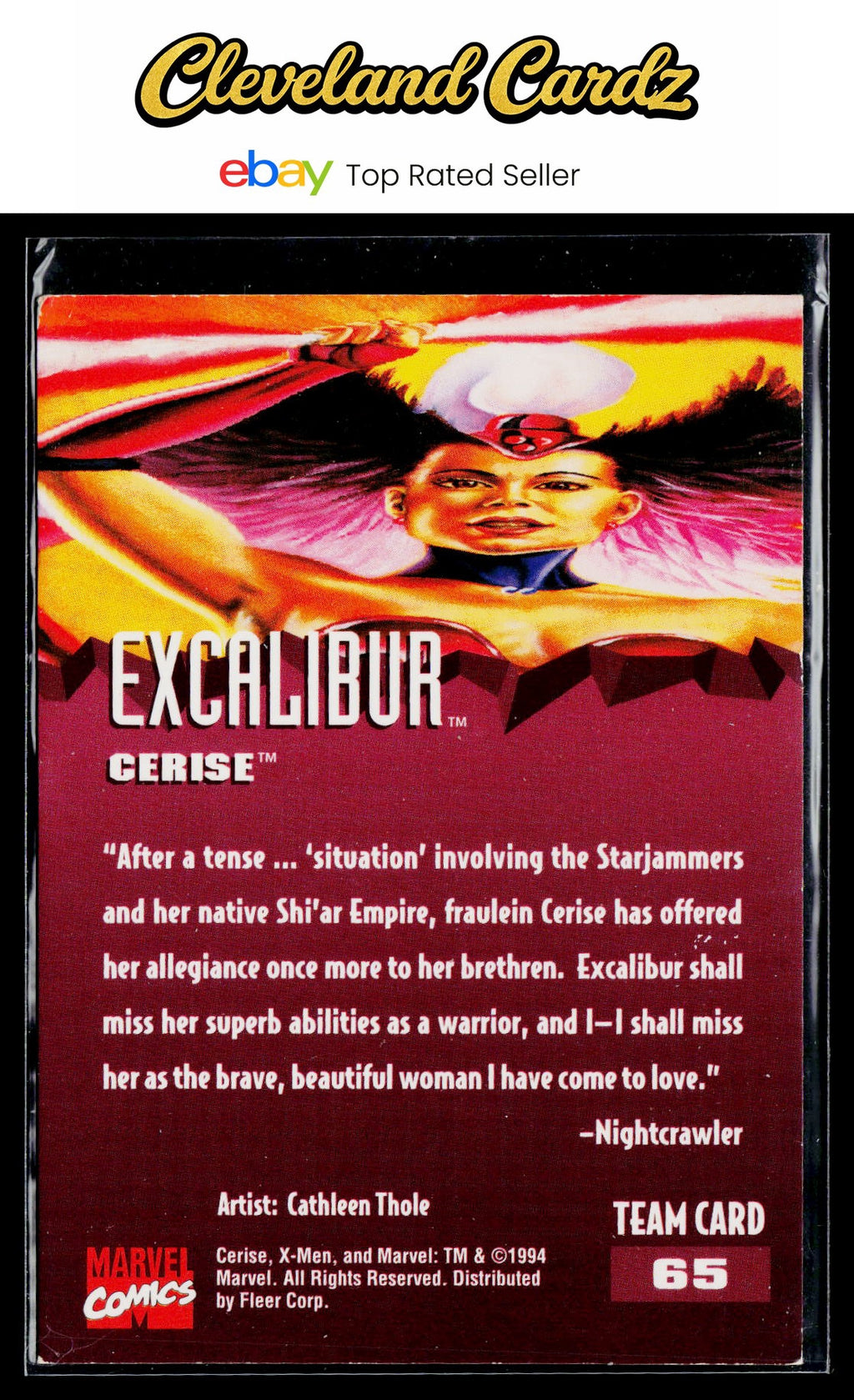 1995 Fleer Ultra X-Men #65 Cerise