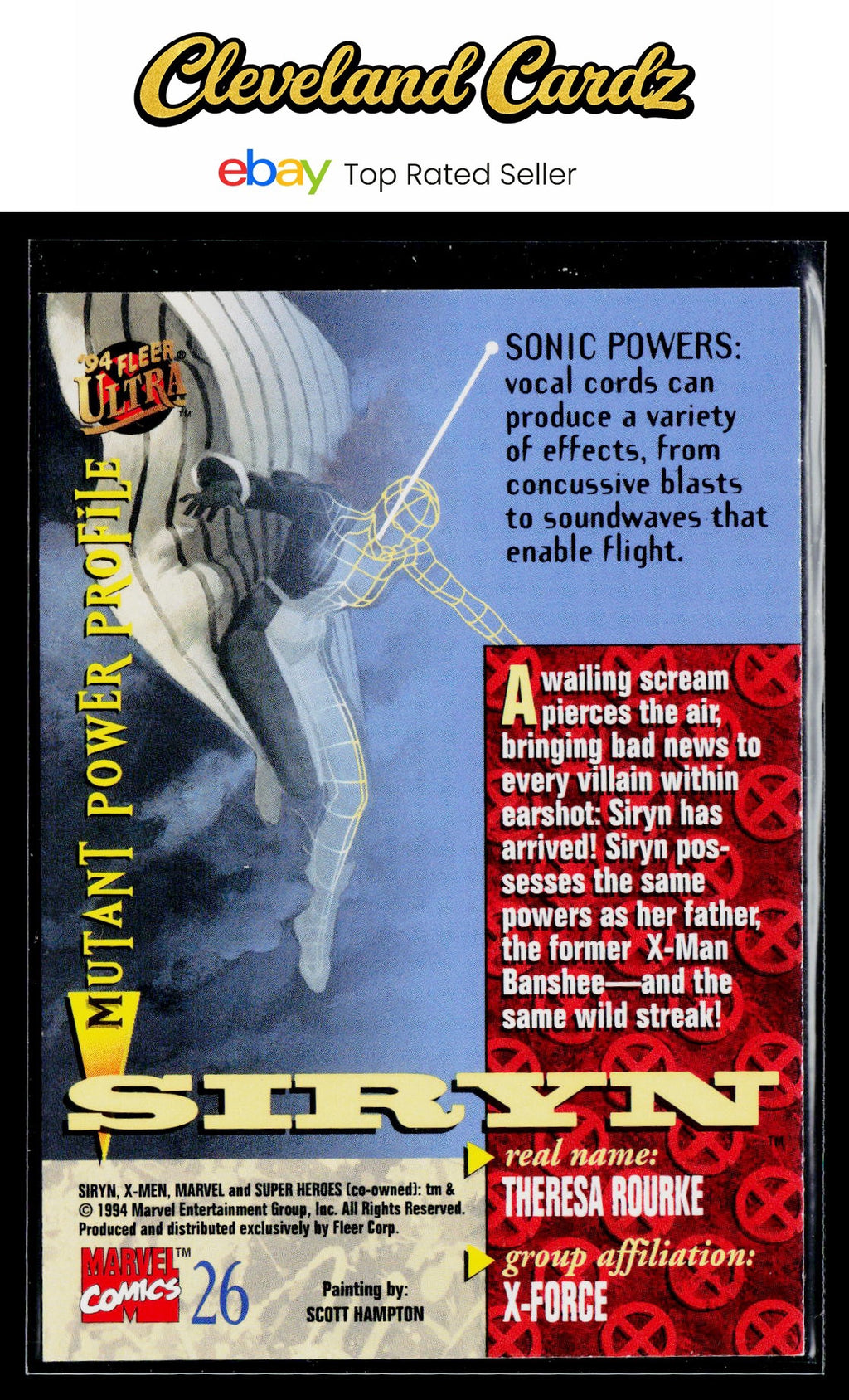 1994 Ultra X-Men #26 Siryn