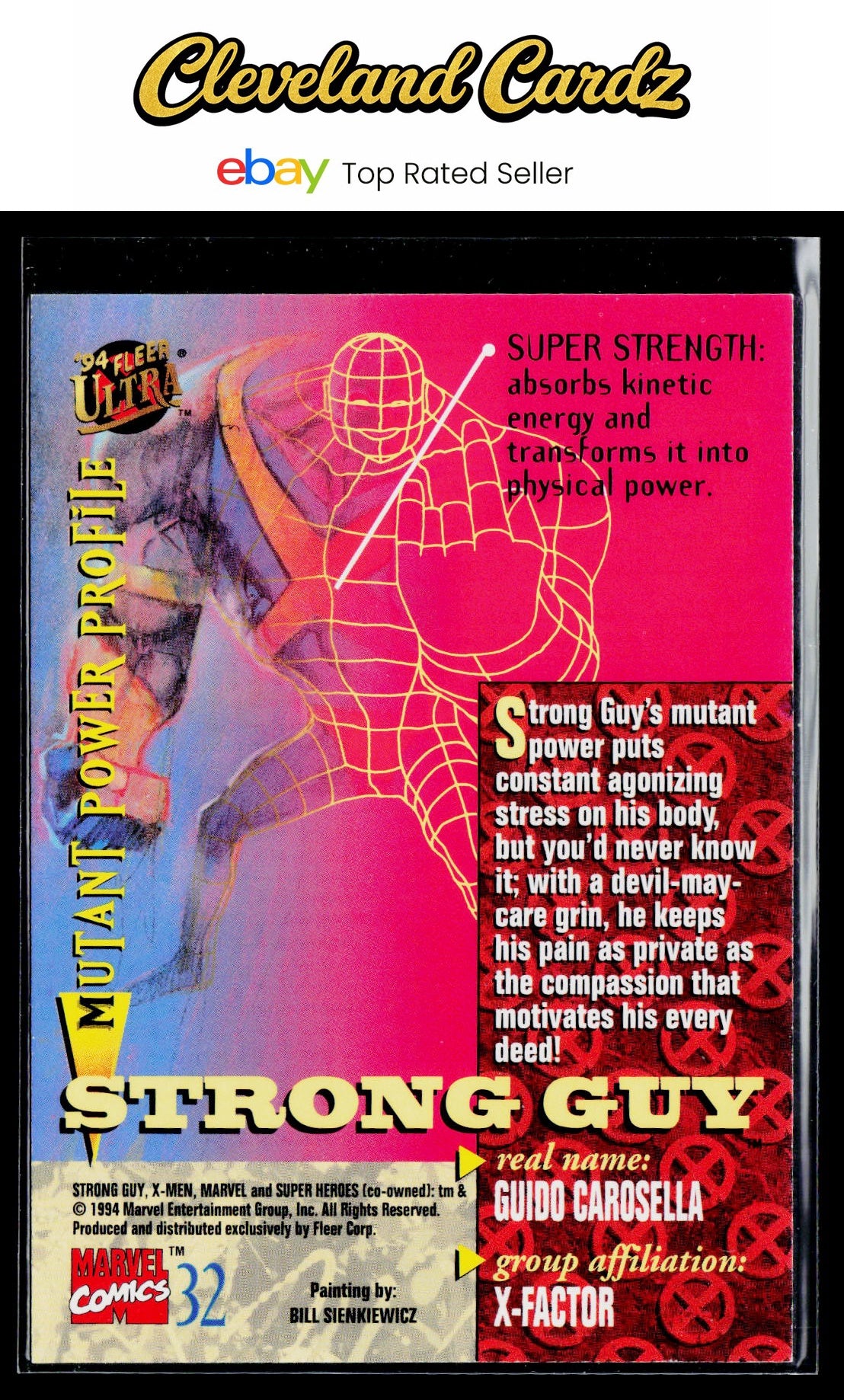 1994 Ultra X-Men #32 Strong Guy