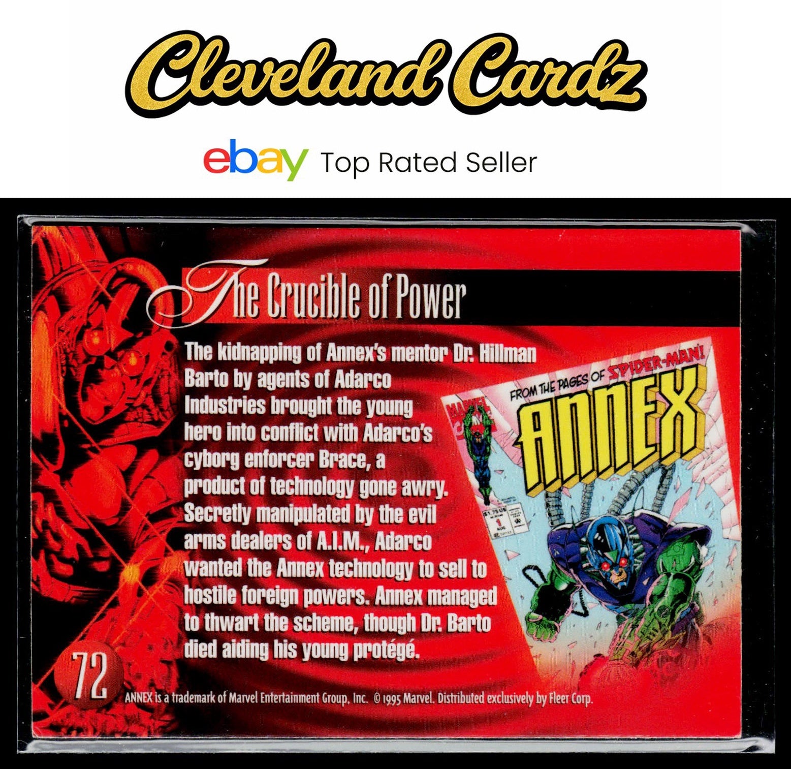 1995 Flair Marvel Annual #72 Annex