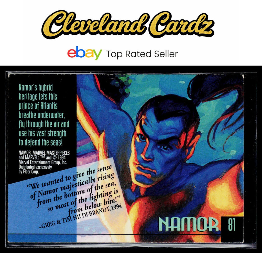 1994 Fleer Marvel Masterpieces Hildebrandt Brothers #81 Namor