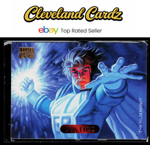 1994 Fleer Marvel Masterpieces #61 Justice Gold Foil Signature