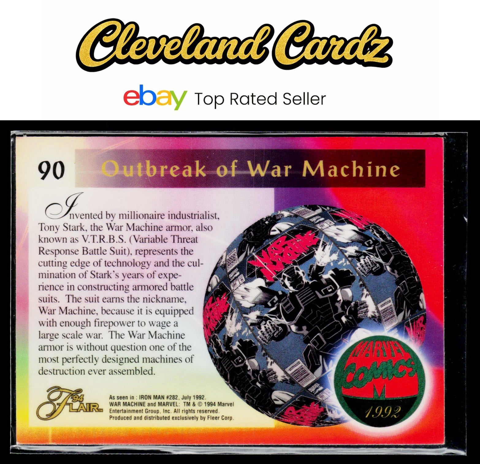 1994 Flair Marvel Annual #90 War Machine