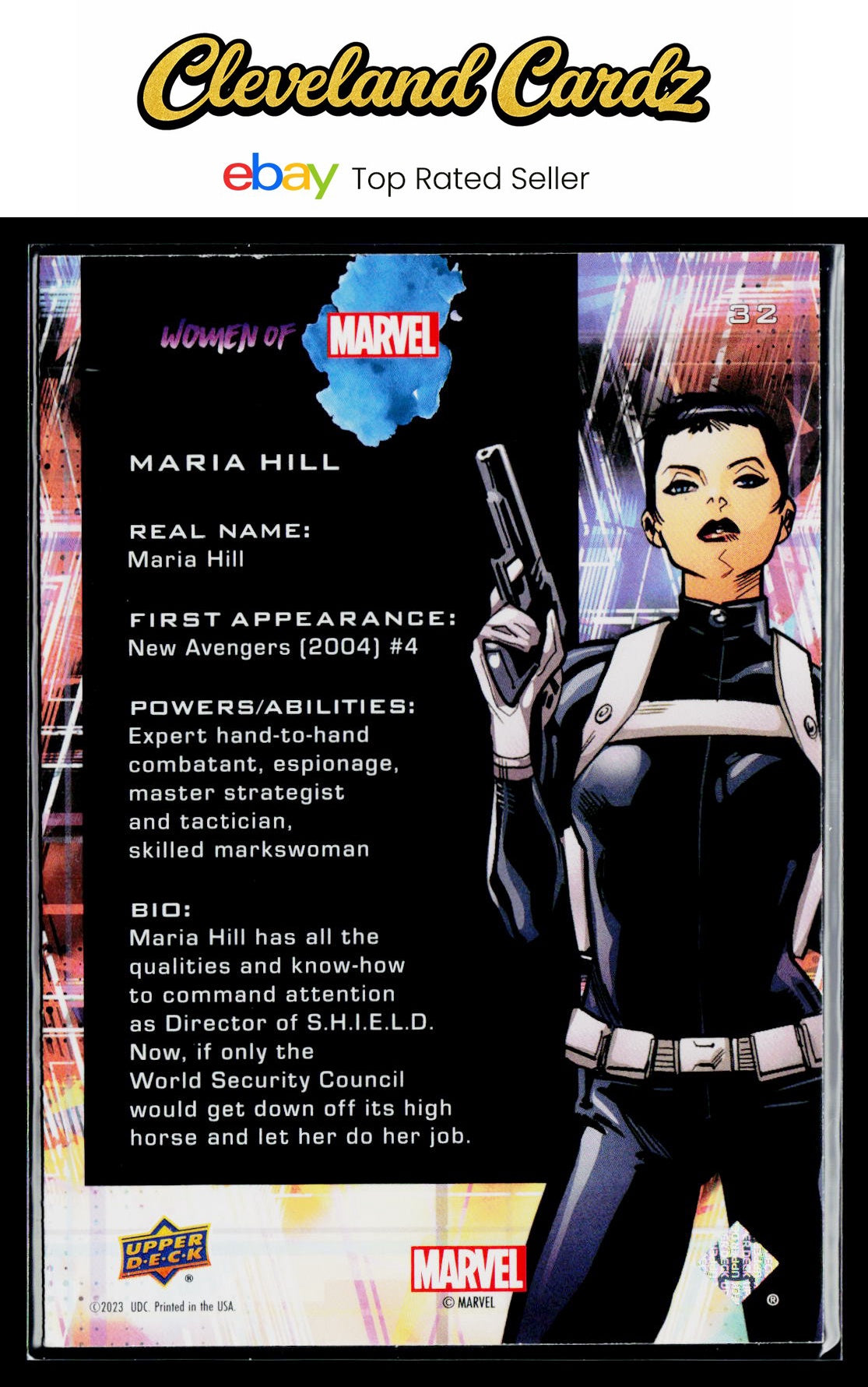 2024 Upper Deck Women of Marvel #32 Maria Hill