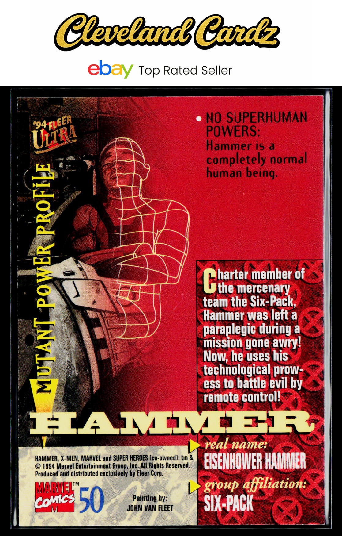 1994 Ultra X-Men #50 Hammer