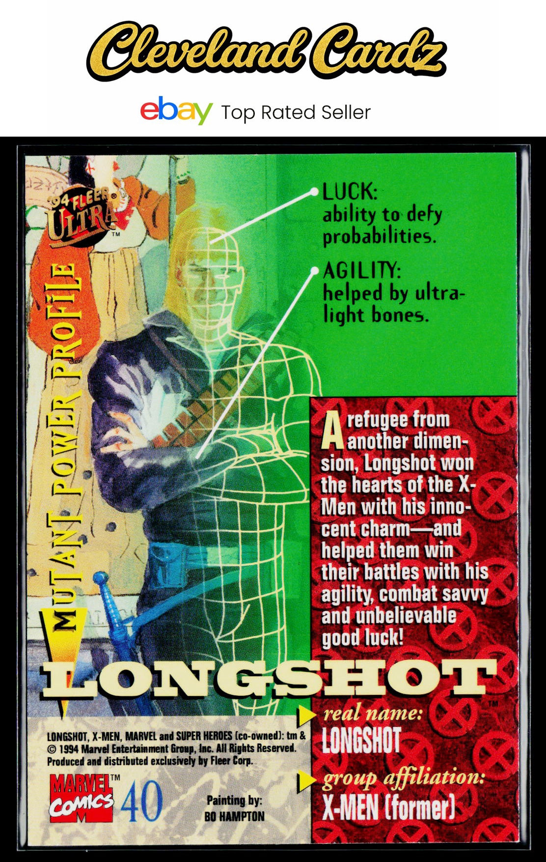 1994 Ultra X-Men #40 Longshot