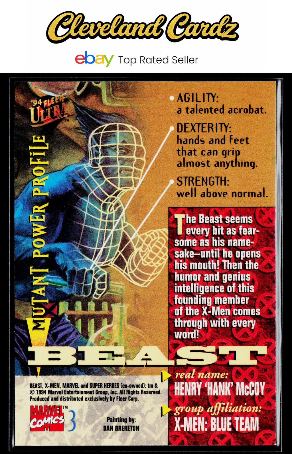 1994 Ultra X-Men #3 Beast