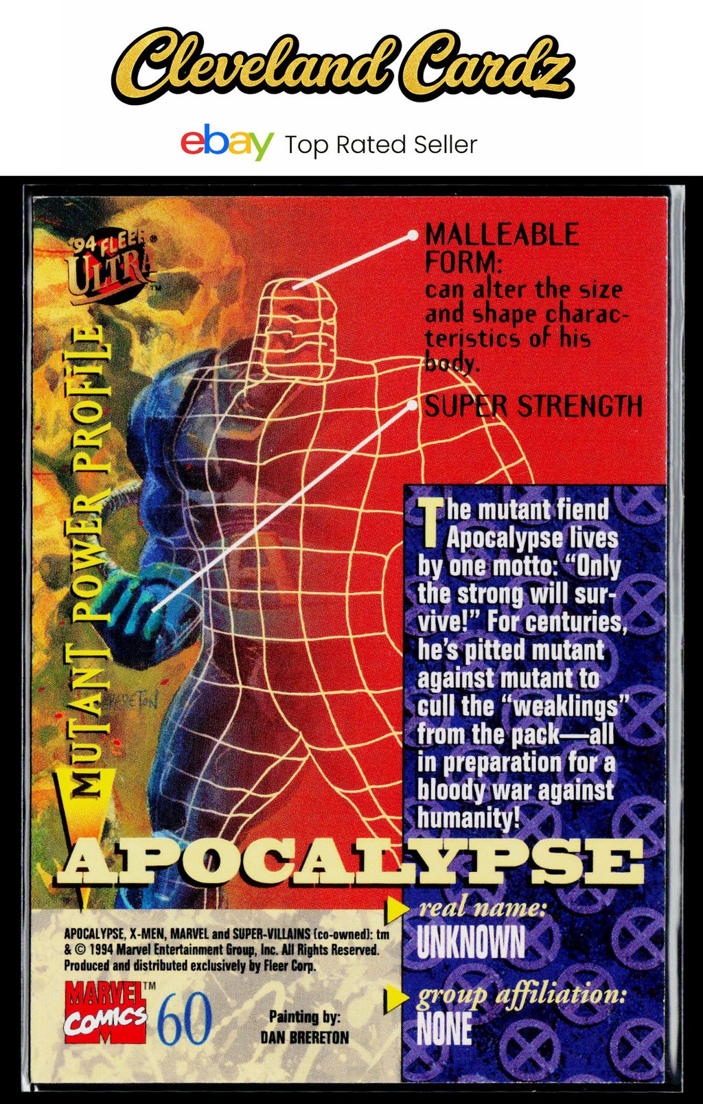 1994 Ultra X-Men #60 Apocalypse