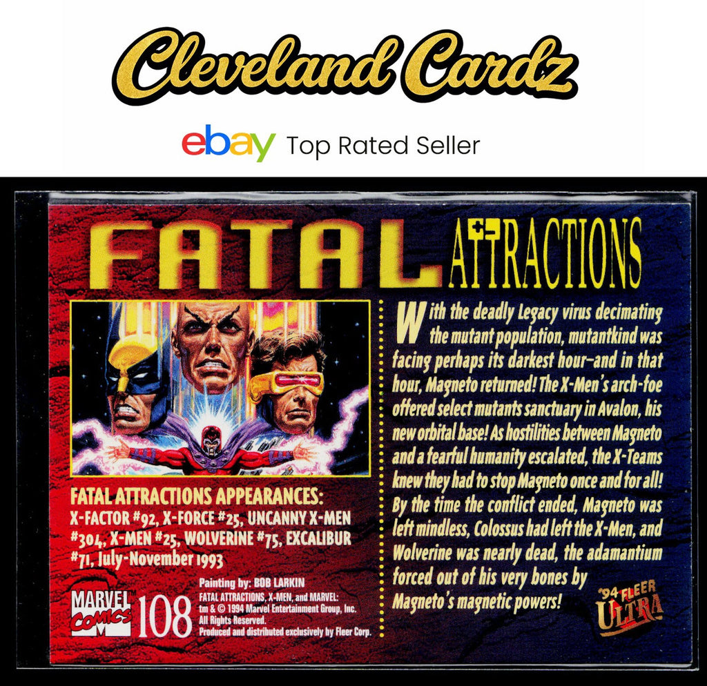 1994 Ultra X-Men #NNO Fatal Attractions Ultra-Print