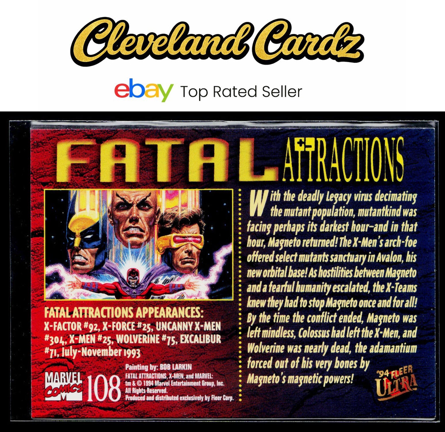 1994 Ultra X-Men #NNO Fatal Attractions Ultra-Print