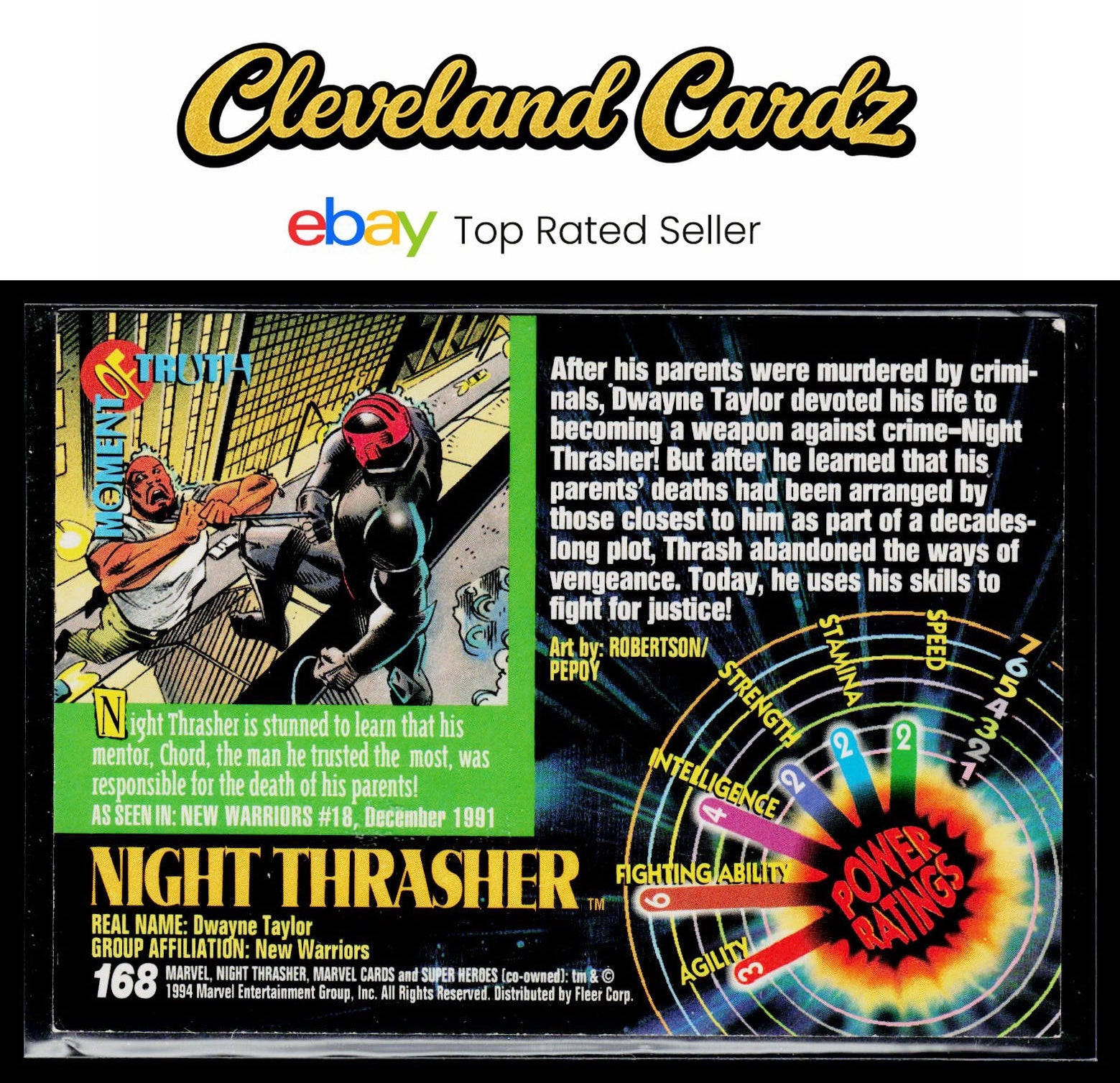1994 Fleer Marvel Universe #168 Night Thrasher