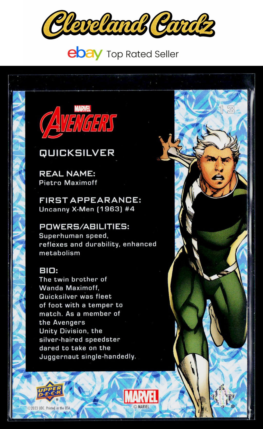 2024 Upper Deck Marvel Avengers #13 Quicksilver Red