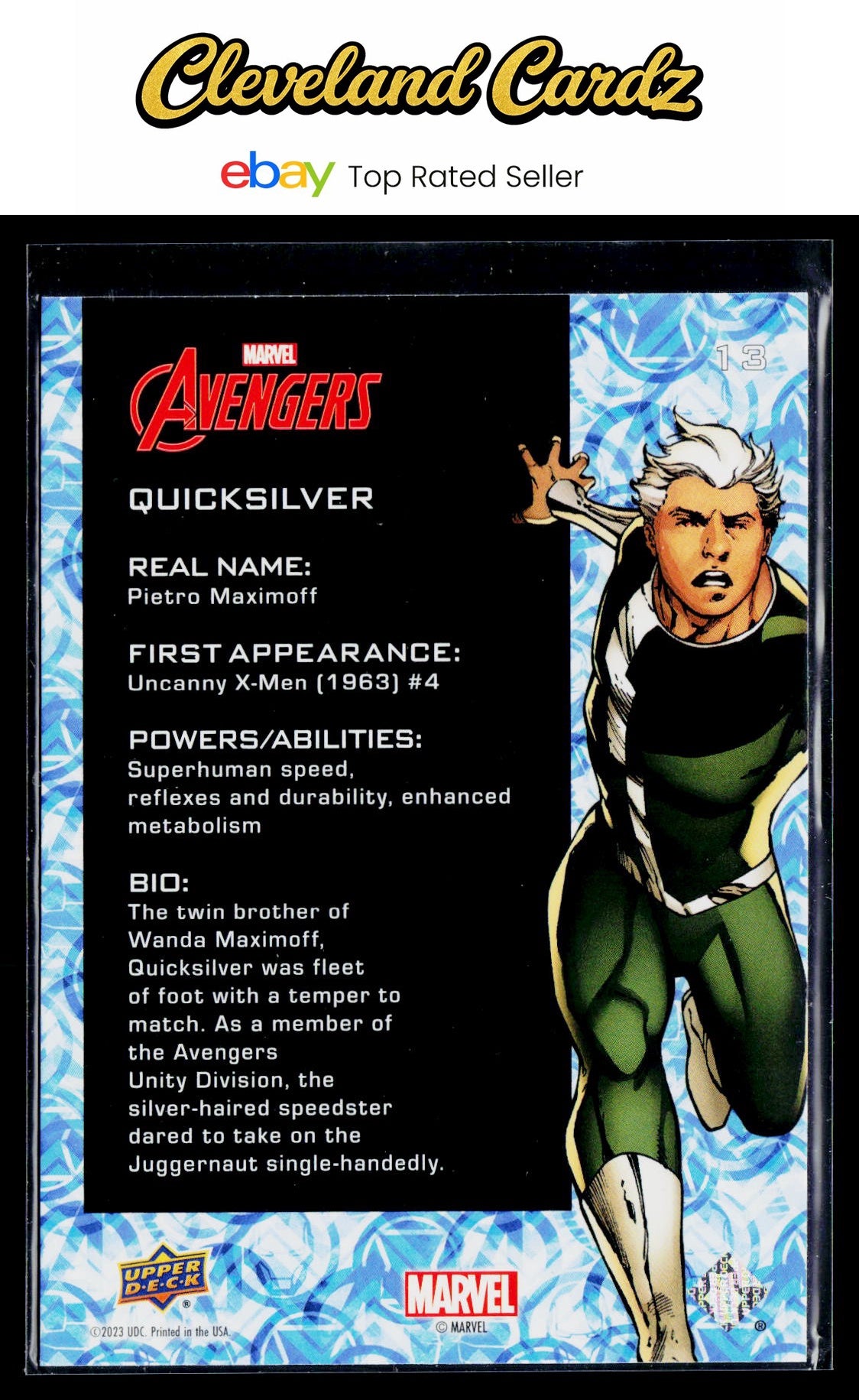 2024 Upper Deck Marvel Avengers #13 Quicksilver Red
