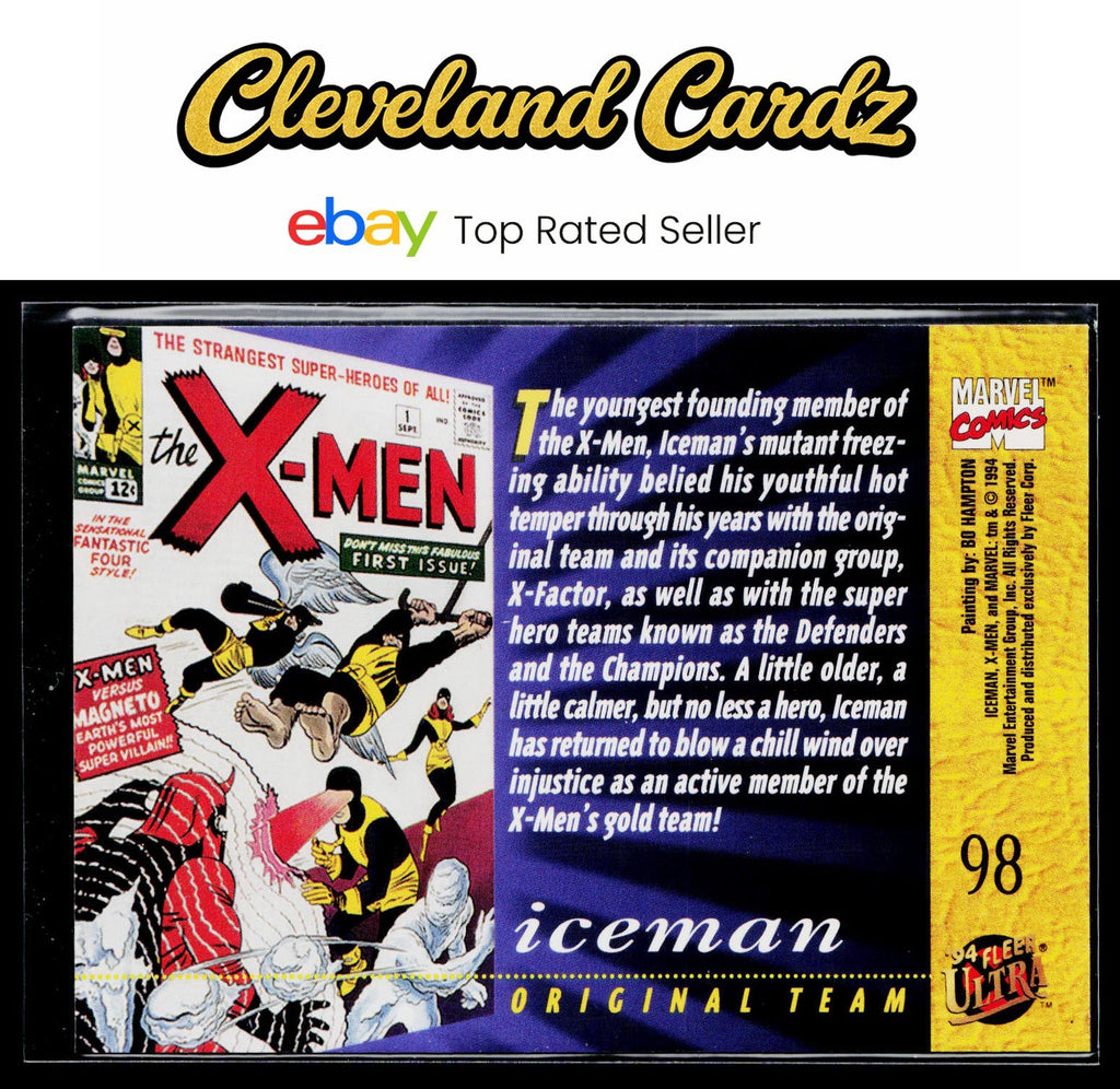 1994 Ultra X-Men #98 Iceman