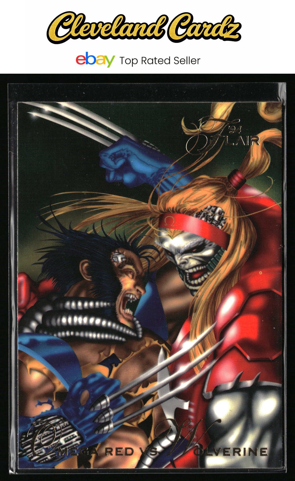 1994 Pepsi Marvel #59 Omega Red vs. Wolverine