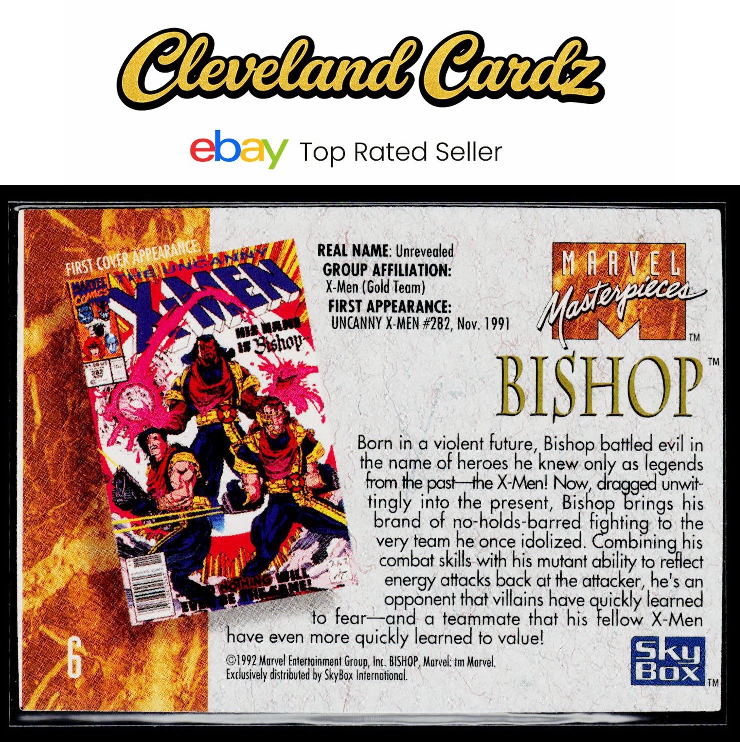 1992 SkyBox Marvel Masterpieces #6 Bishop