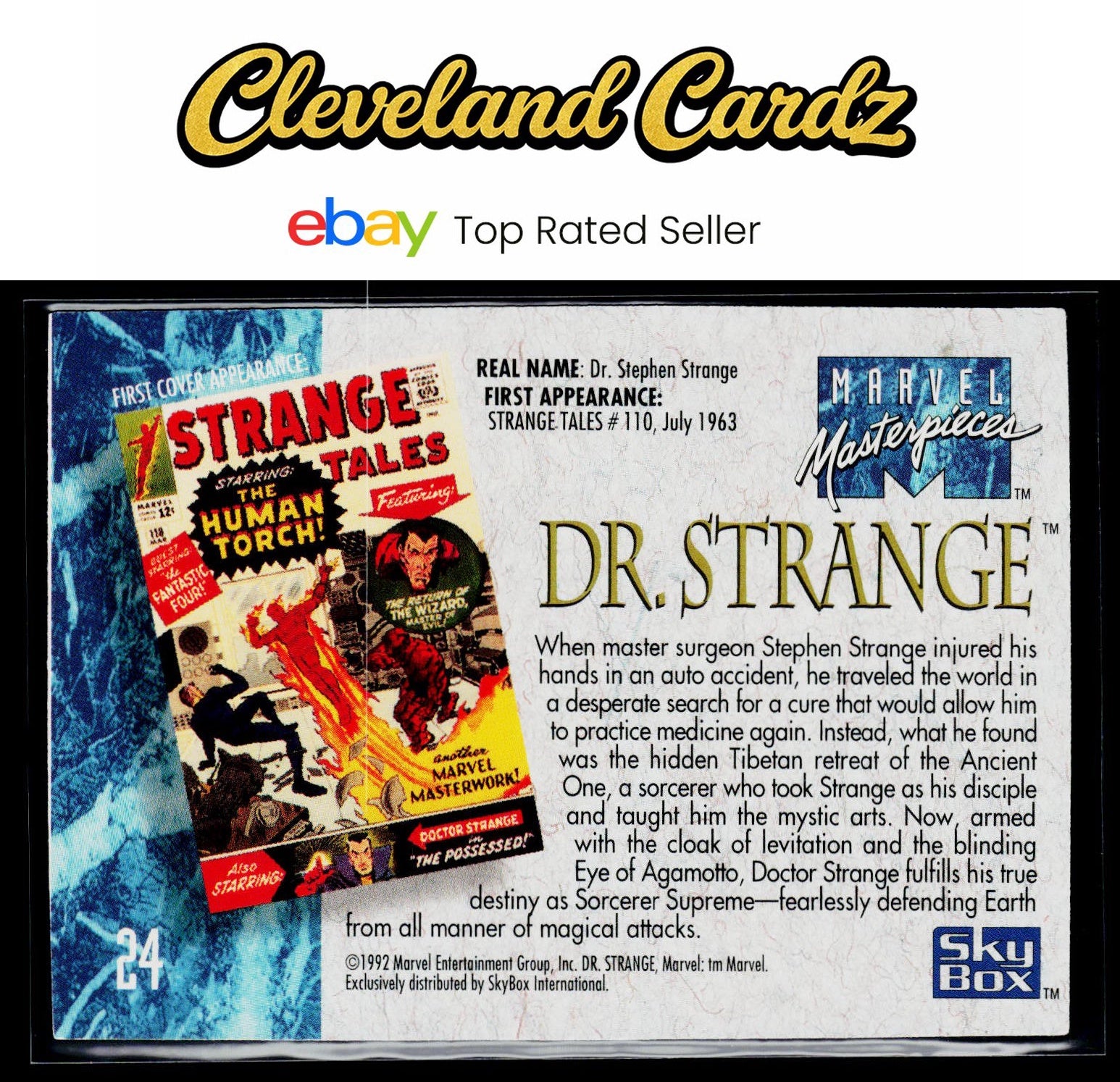 1992 SkyBox Marvel Masterpieces #24 Dr. Strange