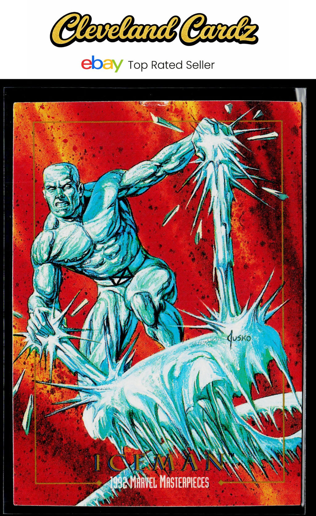 1992 SkyBox Marvel Masterpieces #40 Iceman