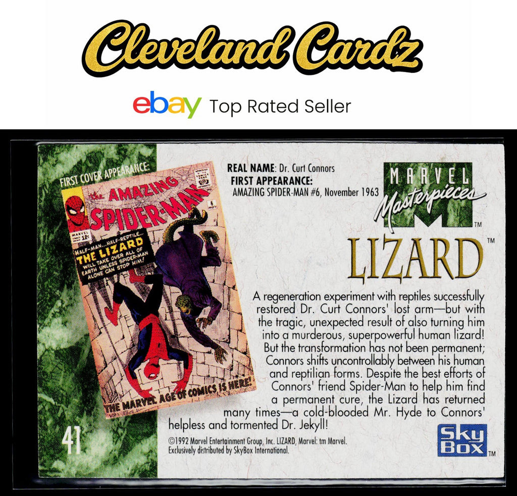 1992 SkyBox Marvel Masterpieces #41 Lizard