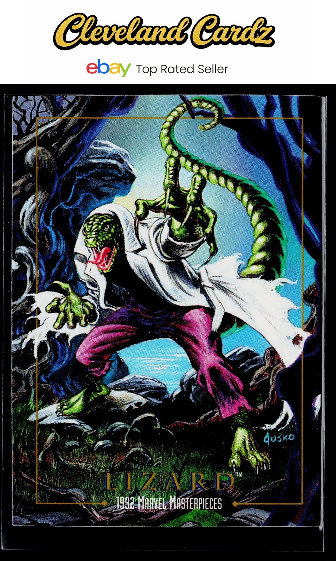1992 SkyBox Marvel Masterpieces #41 Lizard