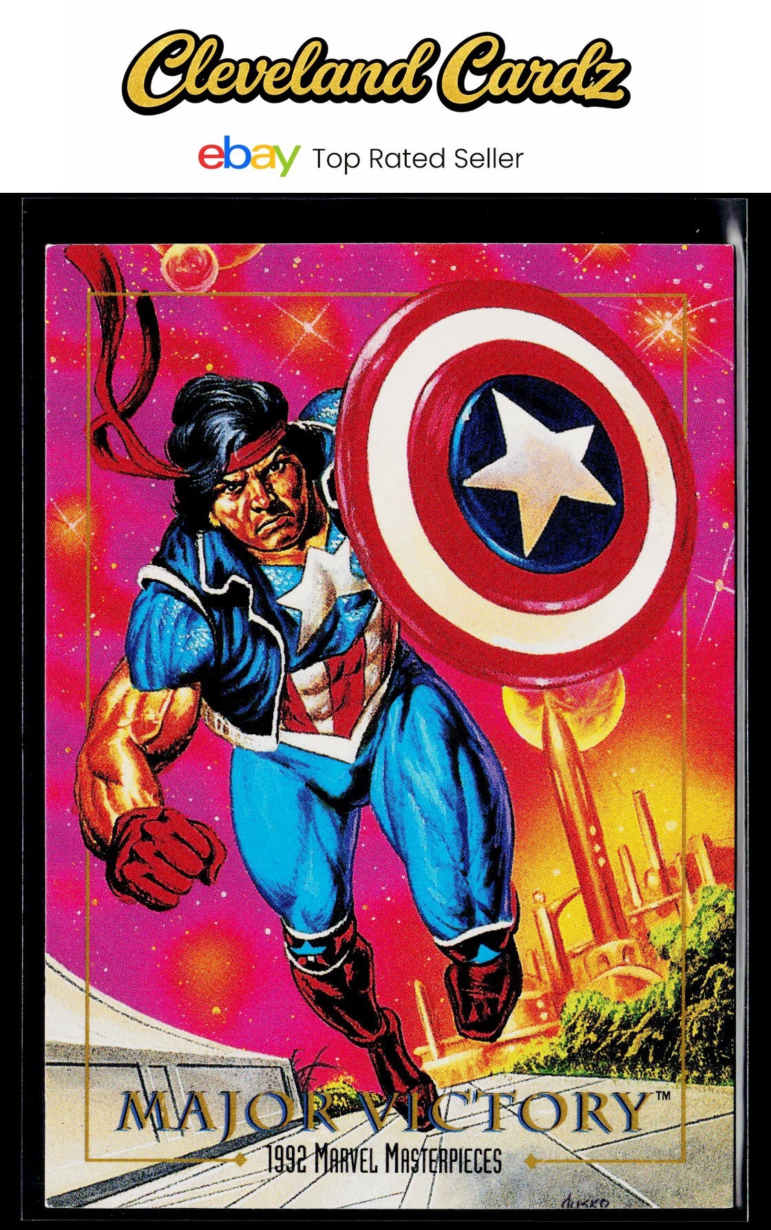 1992 SkyBox Marvel Masterpieces #48 Major Victory