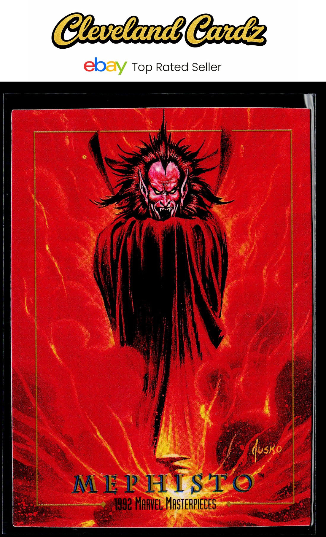 1992 SkyBox Marvel Masterpieces #54 Mephisto