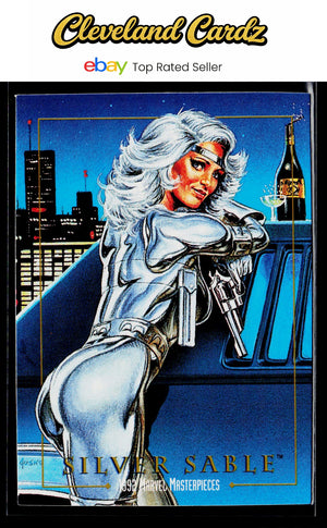 1992 SkyBox Marvel Masterpieces #81 Silver Sable