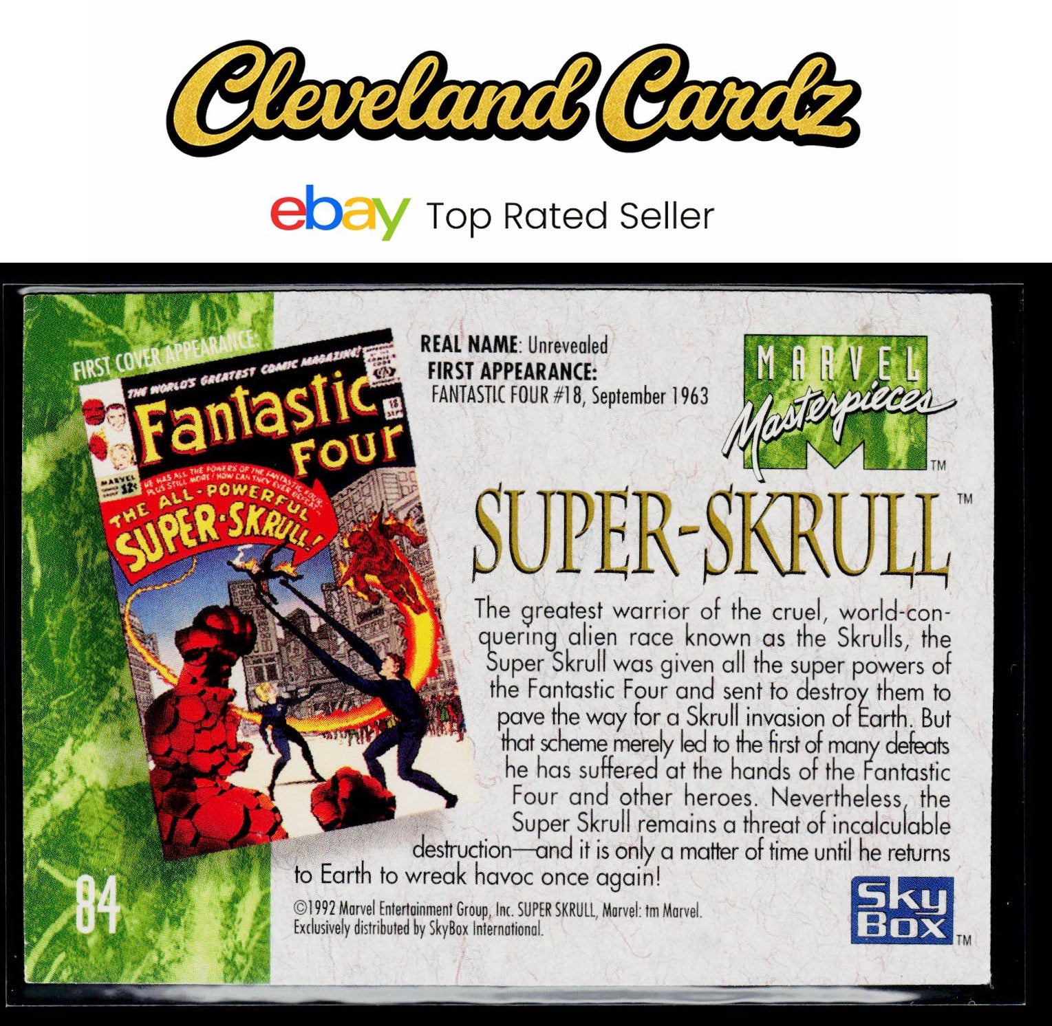 1992 SkyBox Marvel Masterpieces #84 Super Skrull
