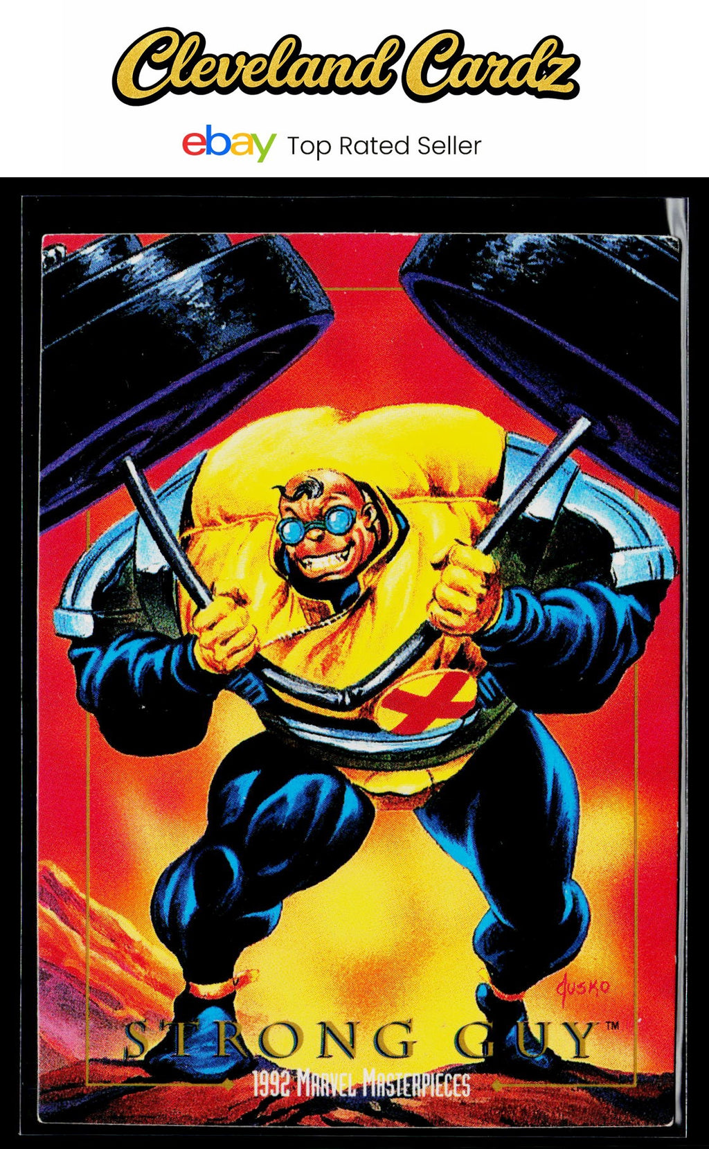 1992 SkyBox Marvel Masterpieces #85 Strong Guy