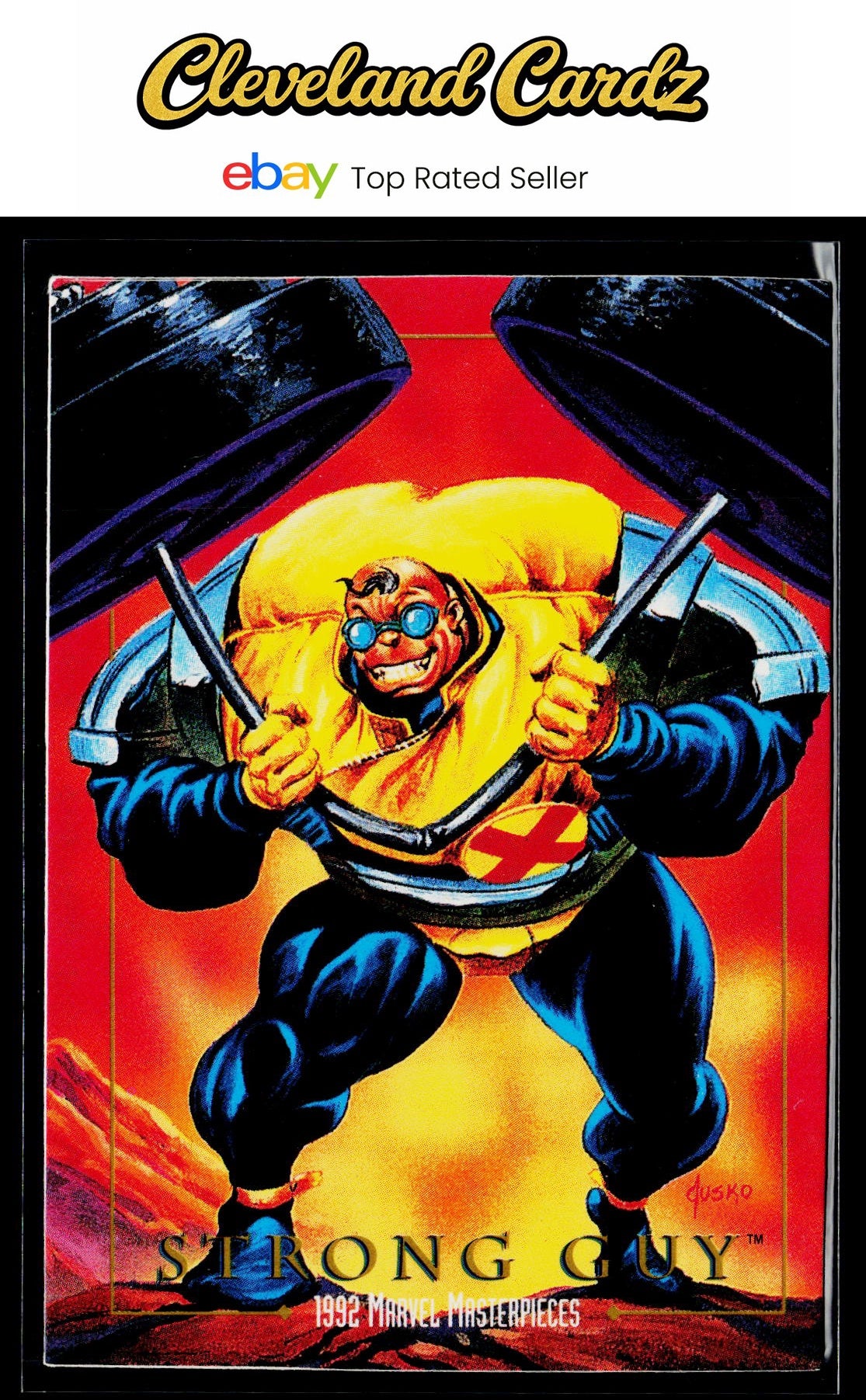 1992 SkyBox Marvel Masterpieces #85 Strong Guy
