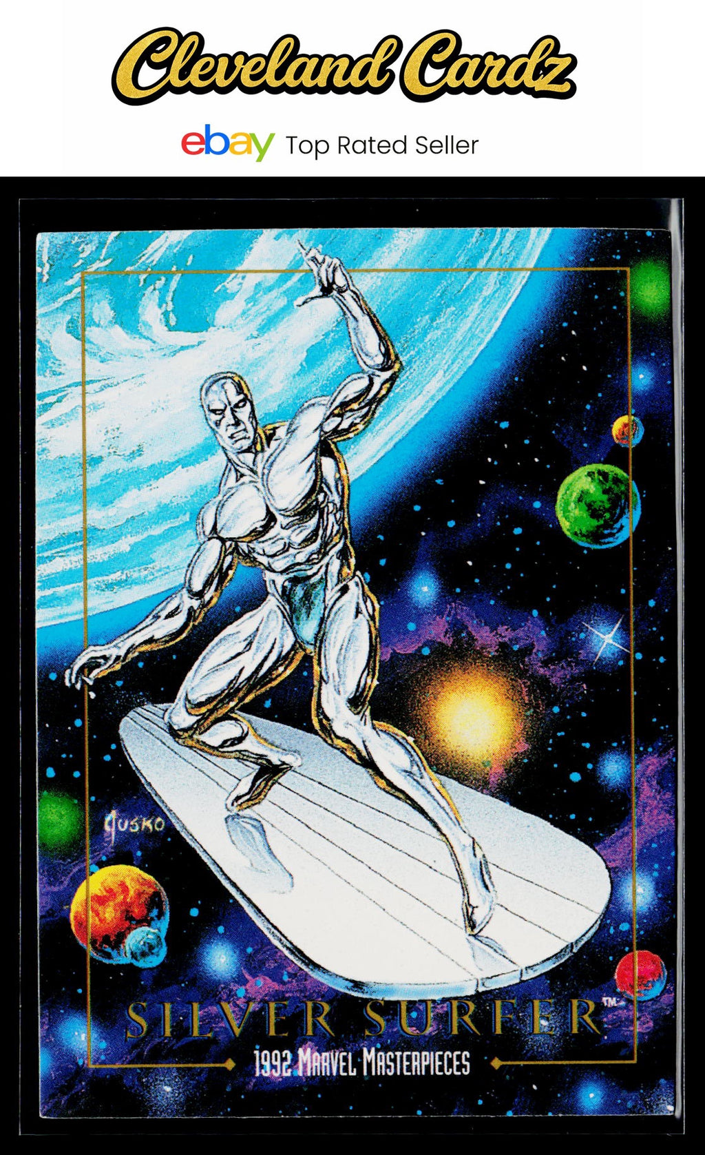 1992 SkyBox Marvel Masterpieces #90 Silver Surfer
