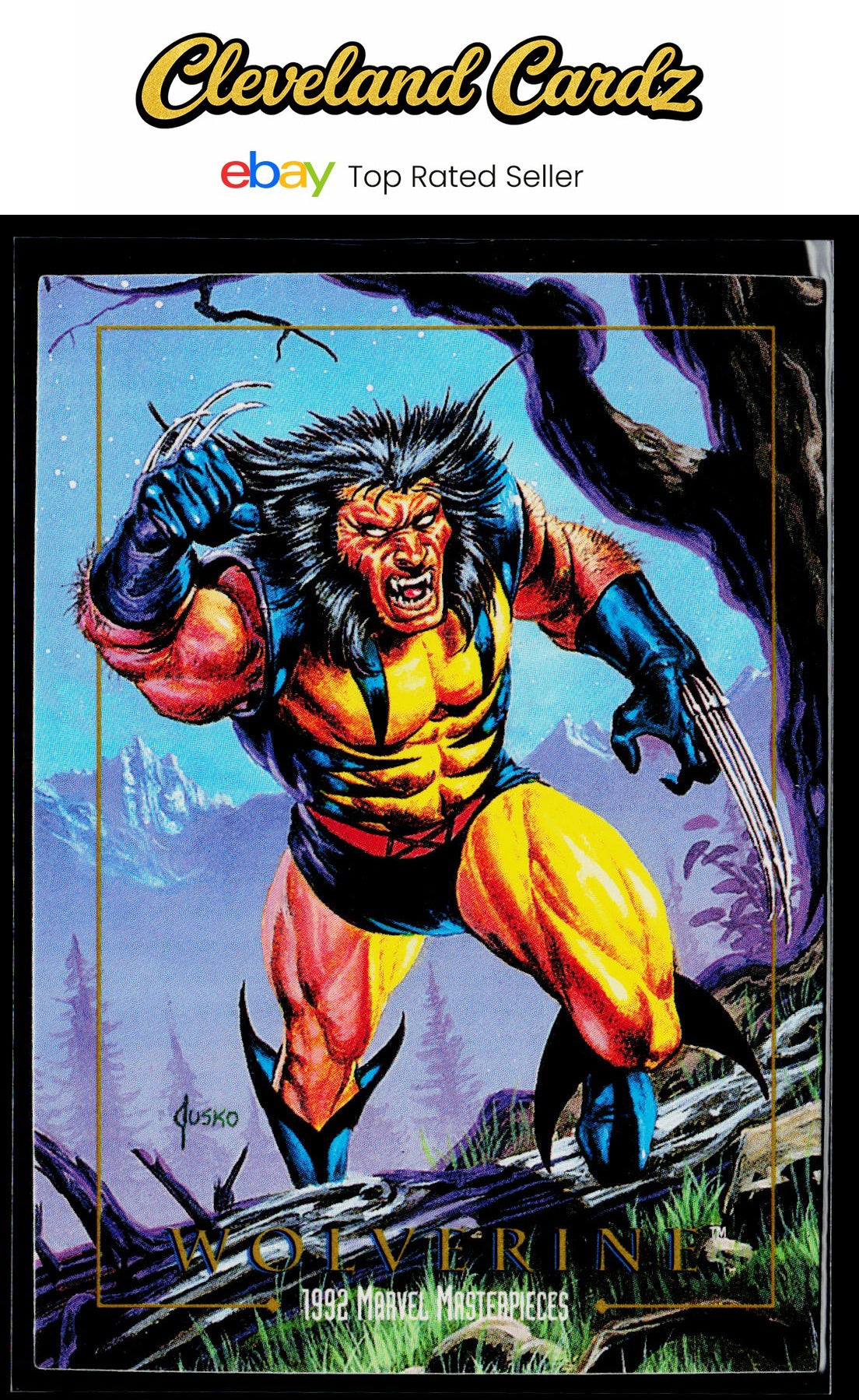 1992 SkyBox Marvel Masterpieces #94 Wolverine