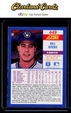 1990 Score #449a Bill Spiers