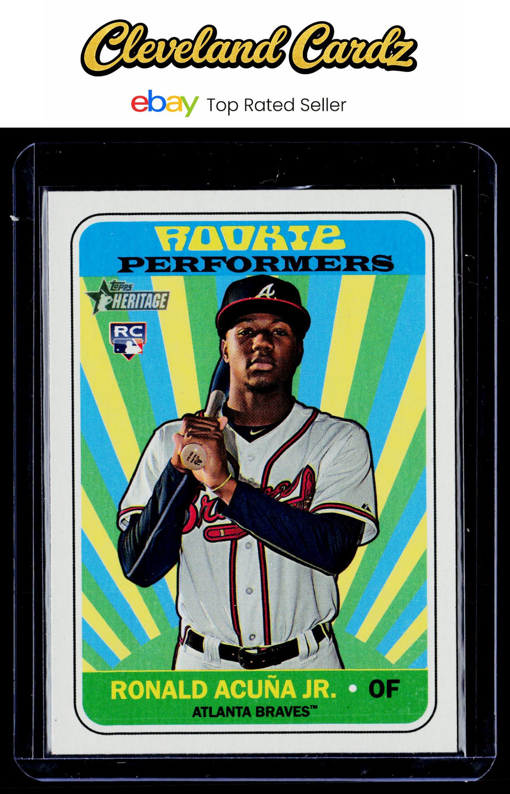 2018 Topps Heritage #RP-RA Ronald Acuña Jr. Rookie Performers