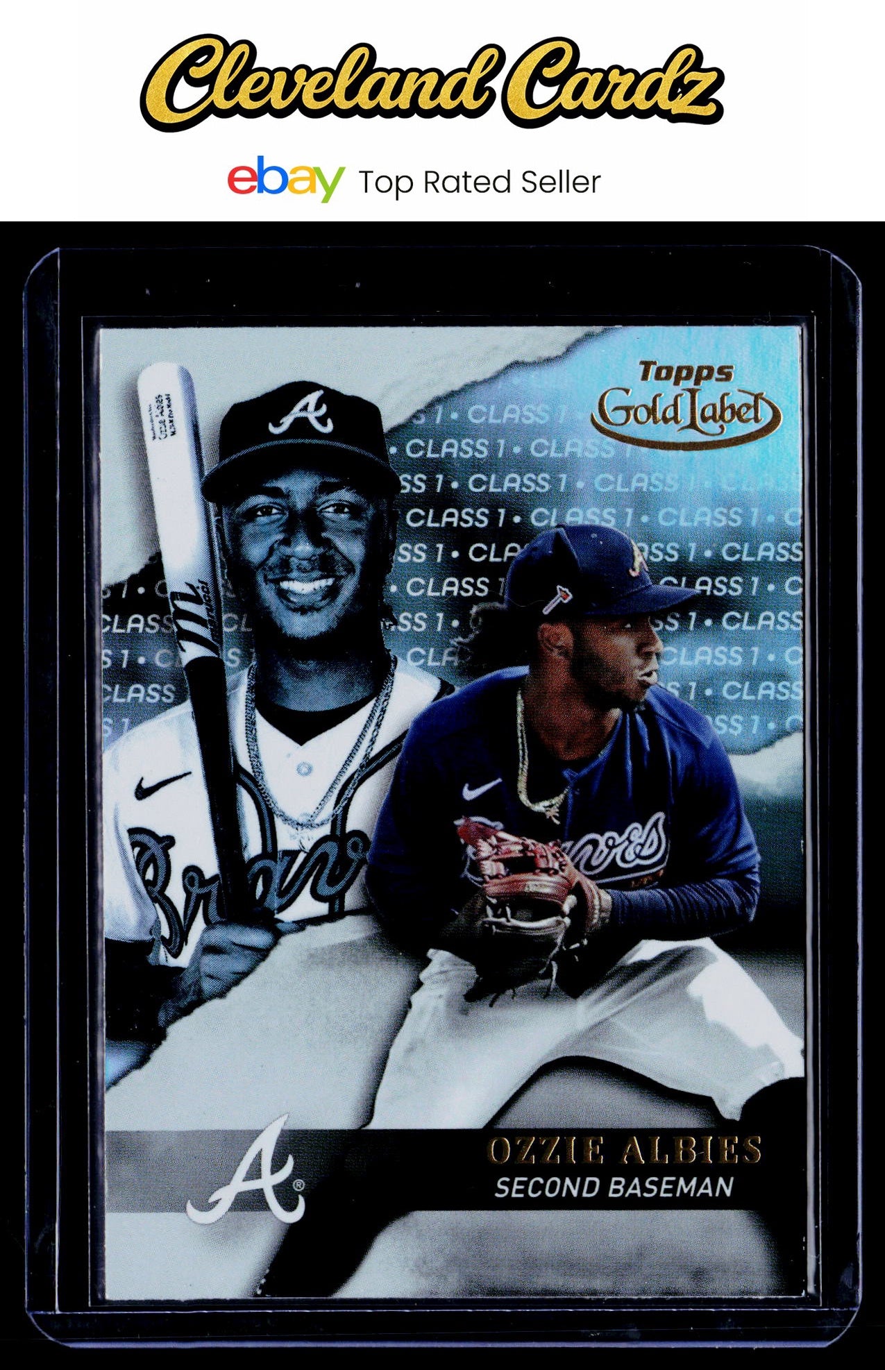 2020 Topps Gold Label #7 Ozzie Albies