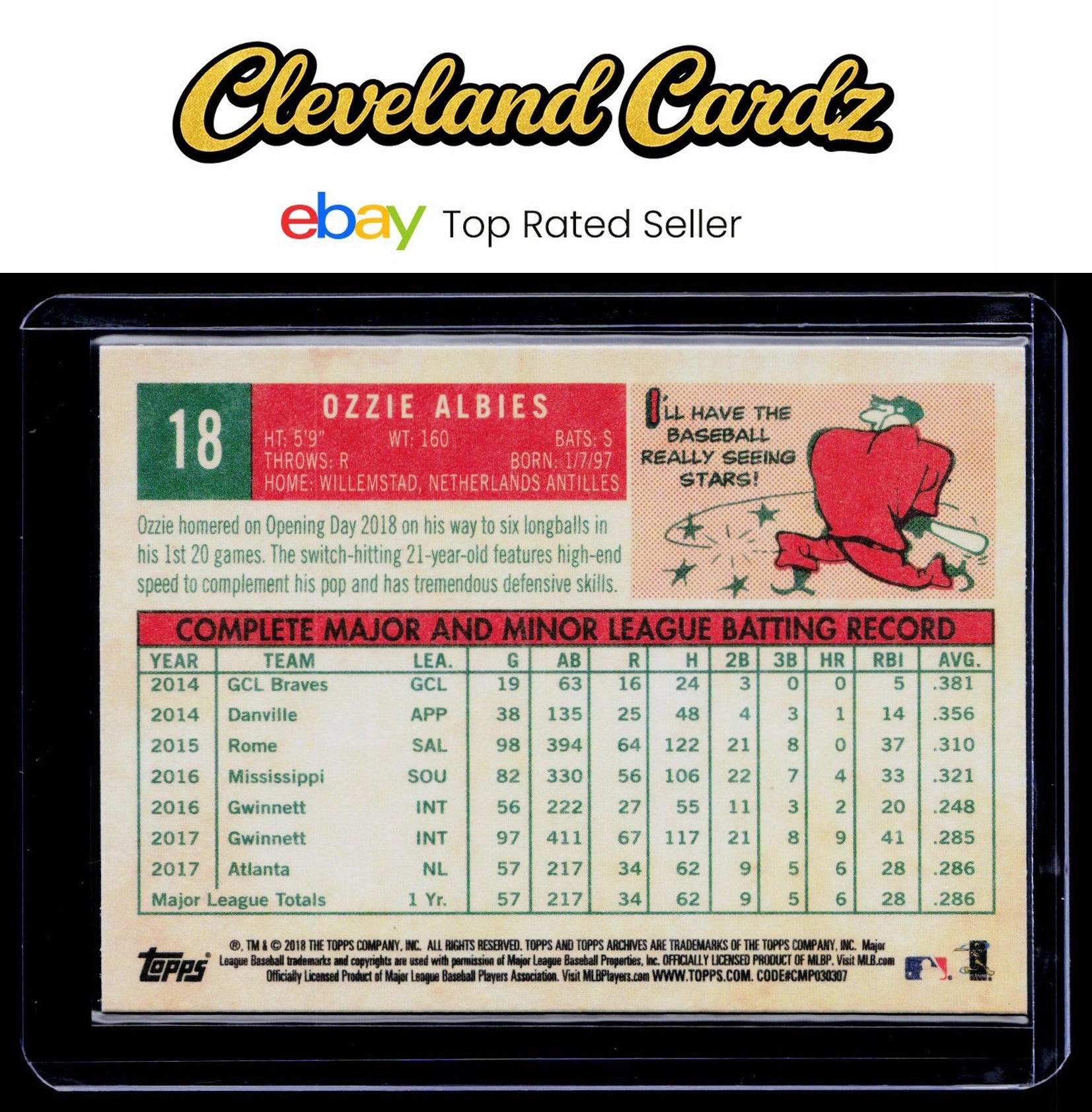 2018 Topps Archives #18 Ozzie Albies