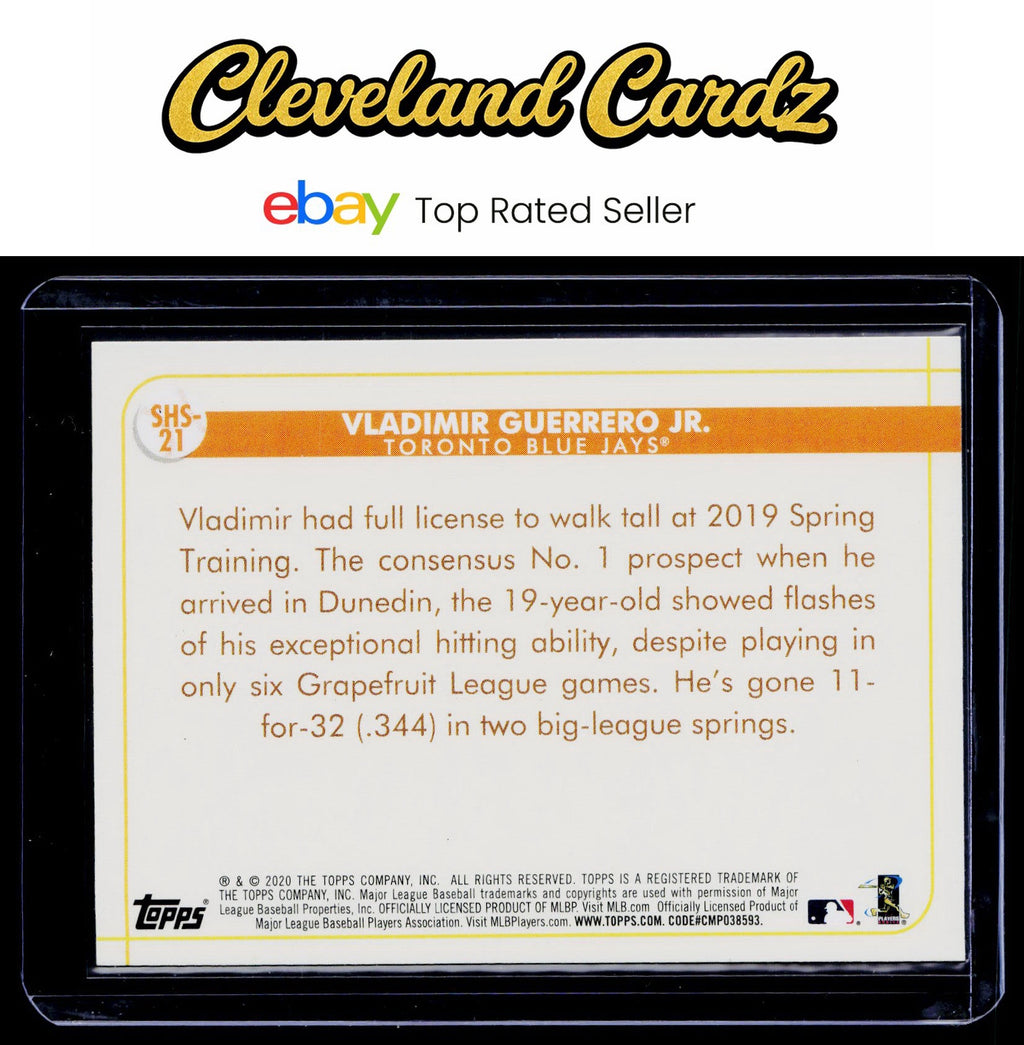 2020 Topps Opening Day #SHS-21 Vladimir Guerrero Jr. Spring Has Sprung