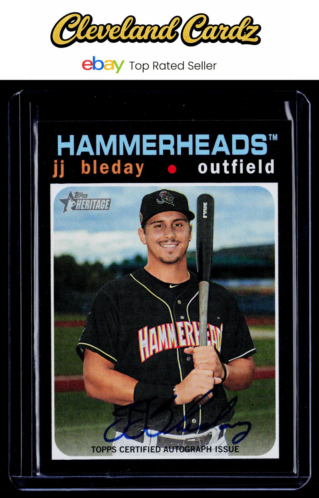 2020 Topps Heritage Minor League #ROA-JJB JJ Bleday Real One Autographs