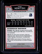 2008-09 Bowman #41 Dirk Nowitzki Orange #/299