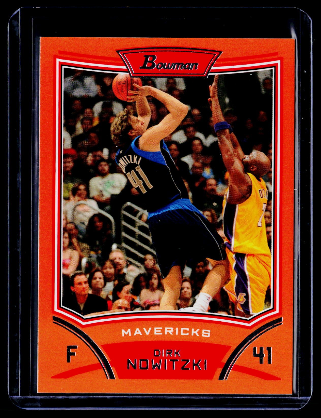 2008-09 Bowman #41 Dirk Nowitzki Orange #/299