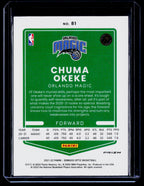 2021-22 Donruss Optic #81 Chuma Okeke Holo