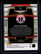 2021-22 Panini Select #70 Kyle Kuzma Orange Flash Prizms