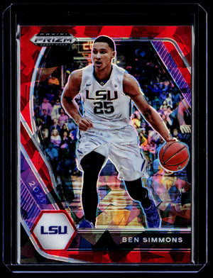 2021 Panini Prizm Draft Picks #71 Ben Simmons Red Ice