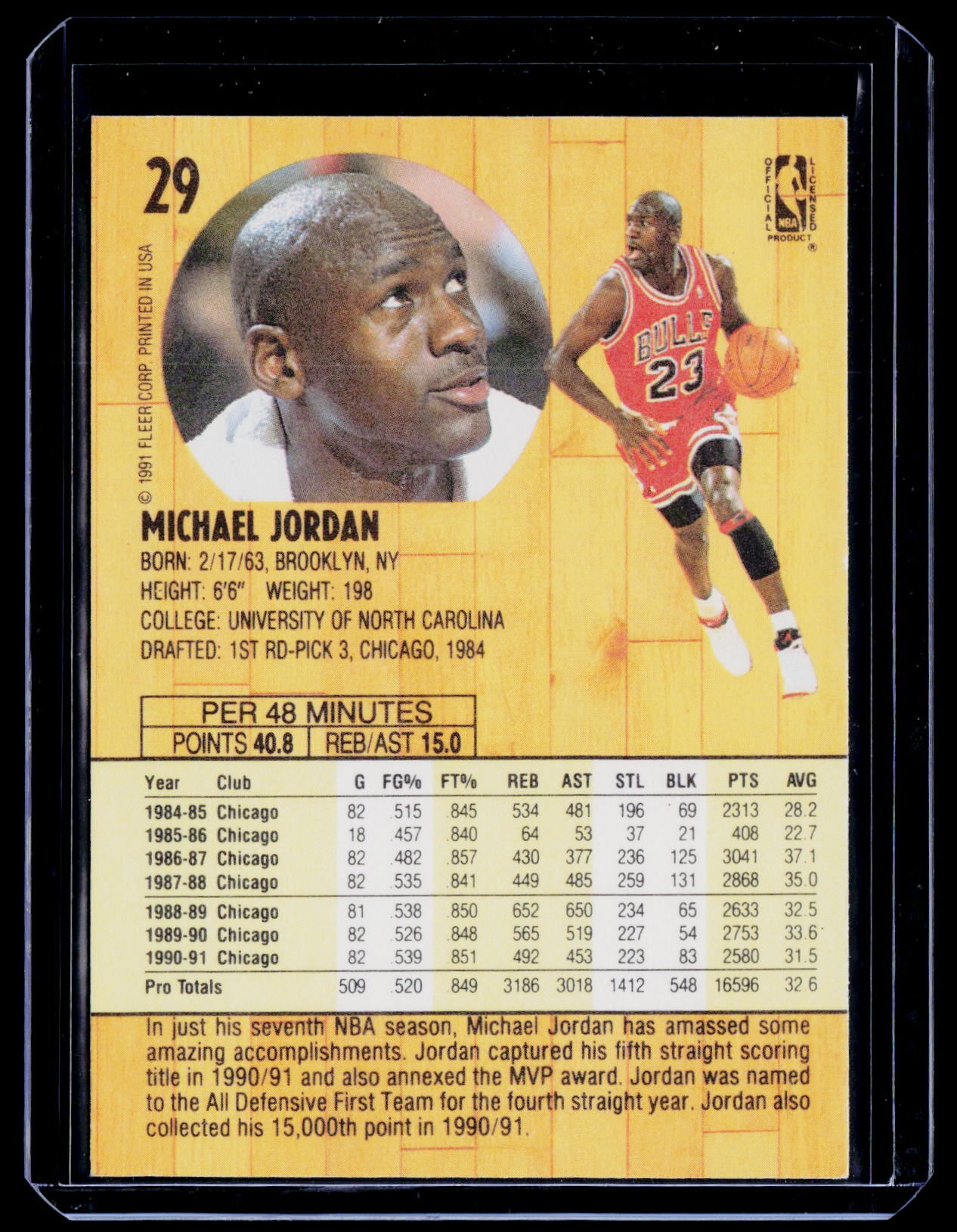 1991-92 Fleer #29 Michael Jordan