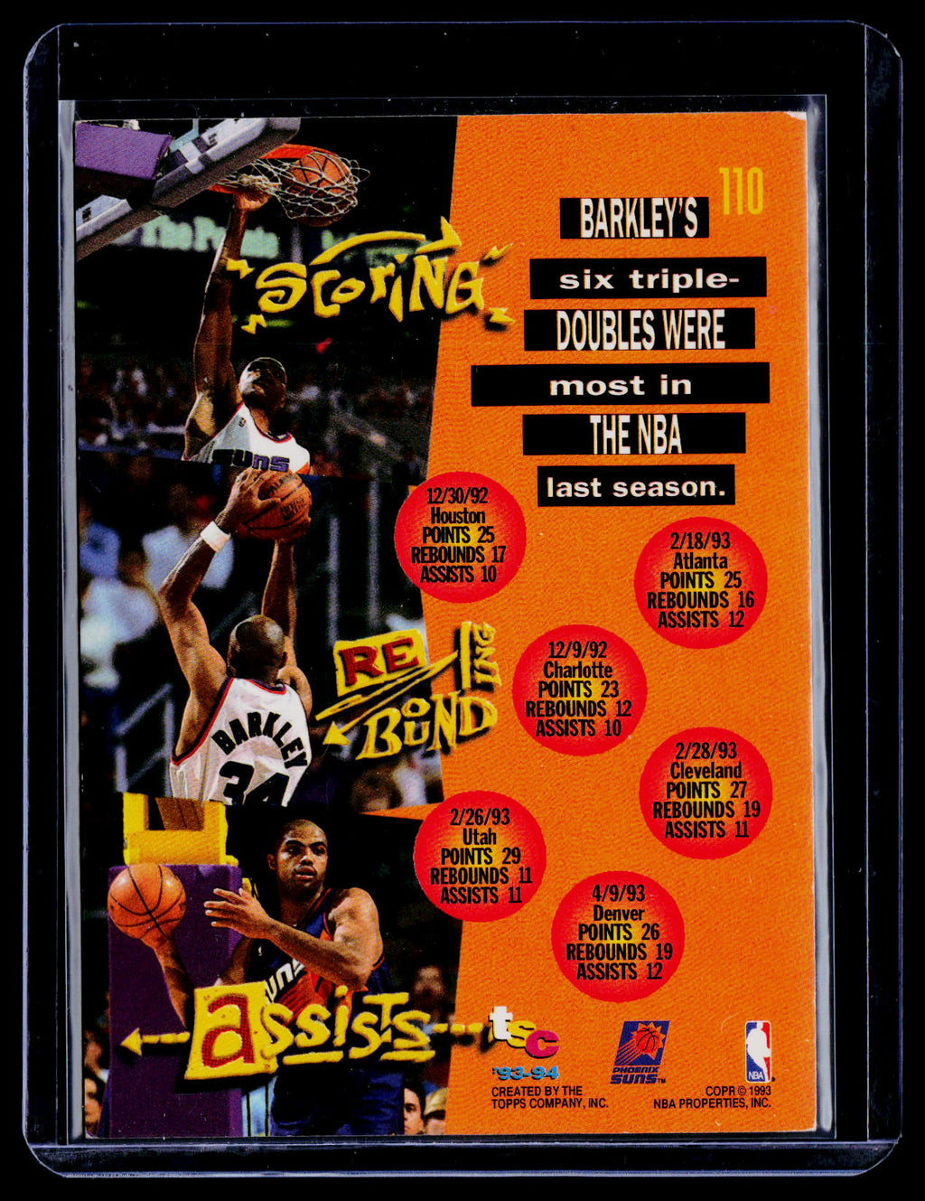 1993-94 Stadium Club #110 Charles Barkley